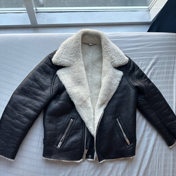 Coach Shearling Moto Jacket - Picture 2 of 5